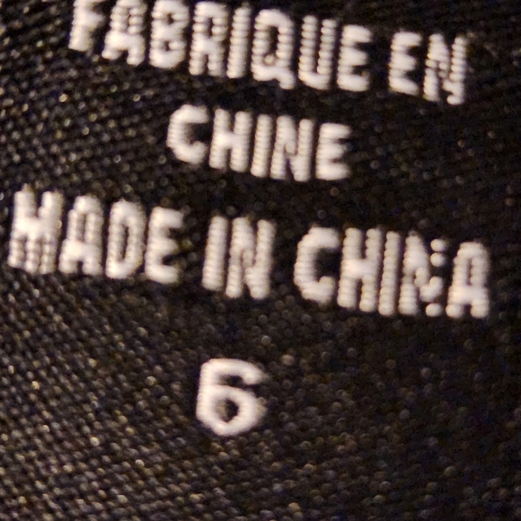 Dalia Collection Grey on Grey Pin Stripe Dress Pants Size 6 - Picture 9 of 9